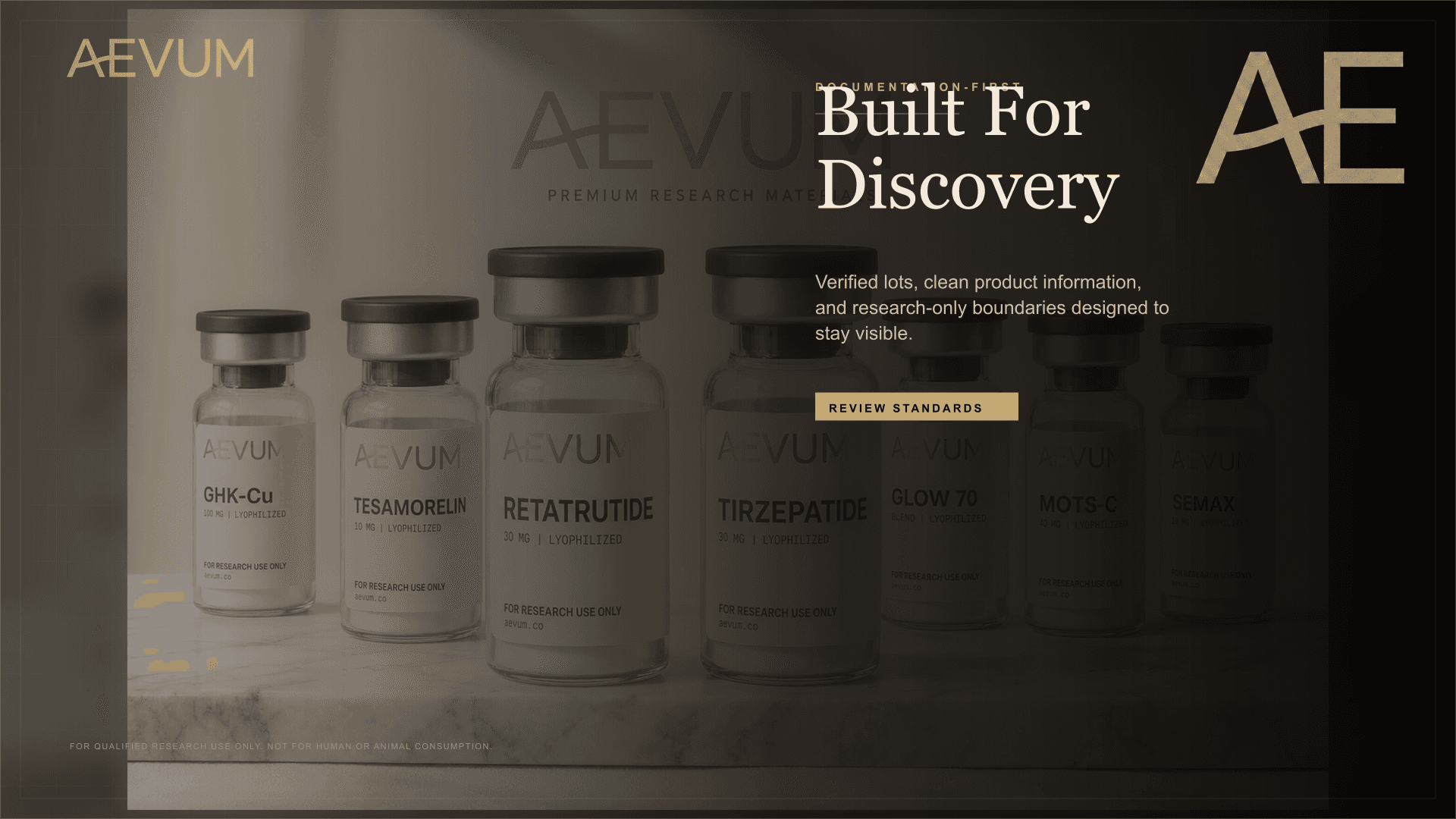 AEVUM research standards campaign visual