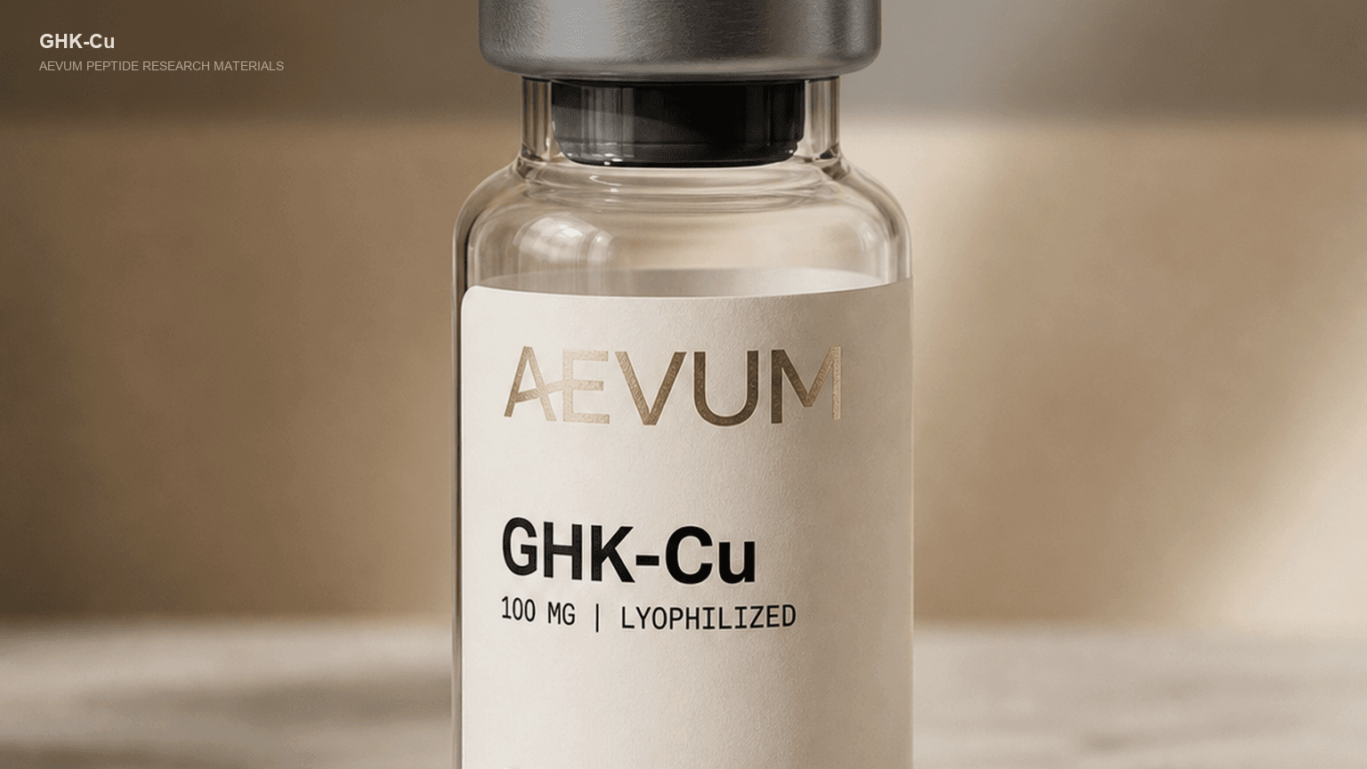 AEVUM I GHK-Cu branded research vial
