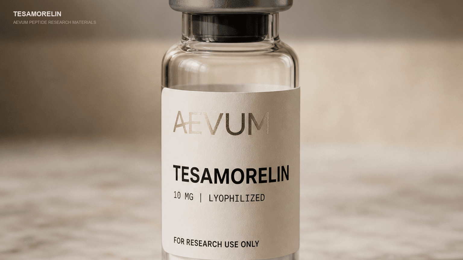 AEVUM II Tesamorelin branded research vial
