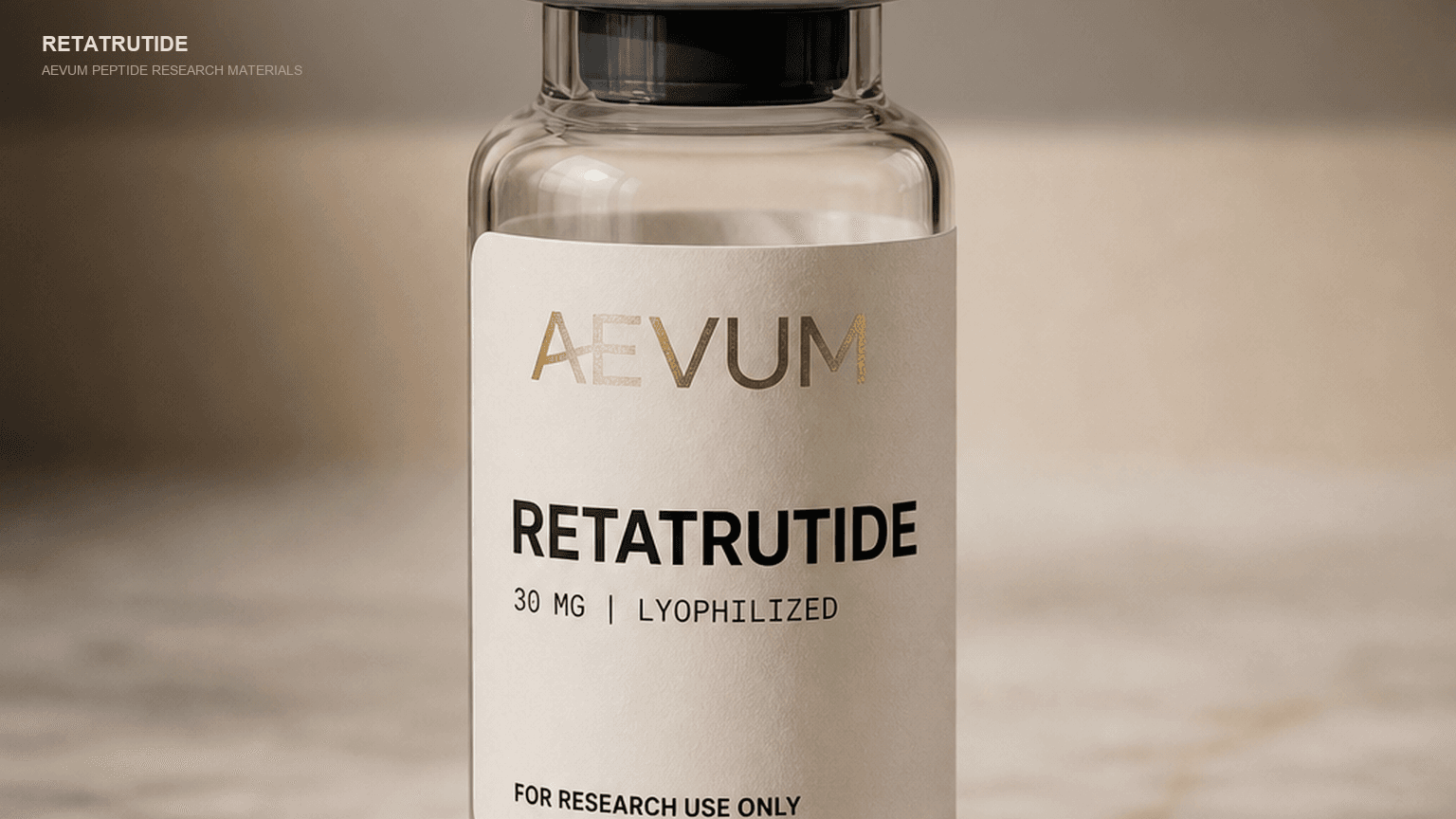 AEVUM IV Retatrutide branded research vial