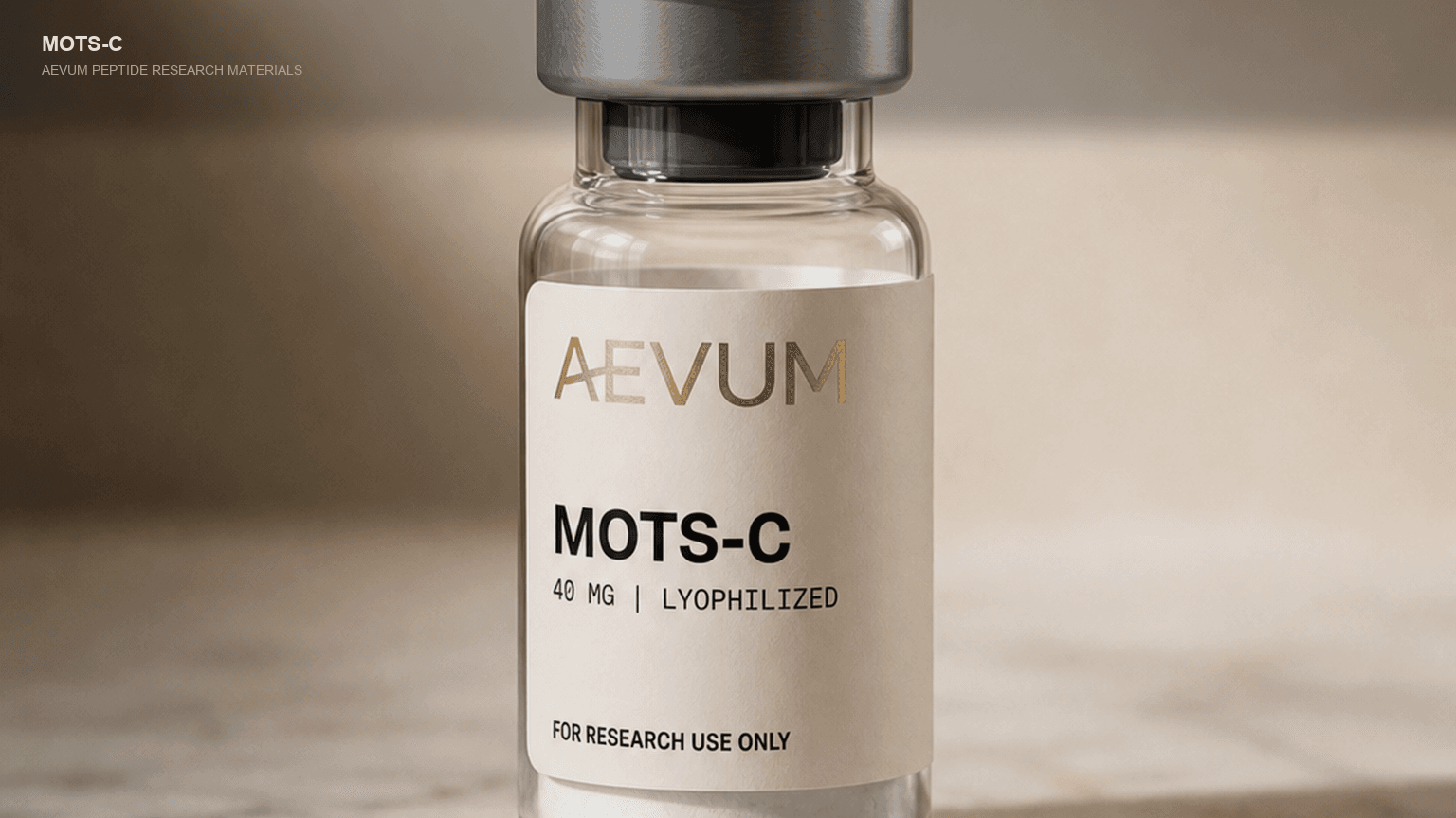 AEVUM VI MOTS-C branded research vial